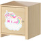Rainbows and Unicorns Wall Graphic on Wooden Cabinet