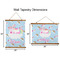 Rainbows and Unicorns Wall Hanging Tapestries - Parent/Sizing