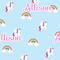 Rainbows and Unicorns Wallpaper & Surface Covering (Water Activated 24"x 24" Sample)