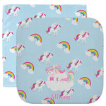 Rainbows and Unicorns Facecloth / Wash Cloth (Personalized)