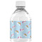 Rainbows and Unicorns Water Bottle Label - Back View