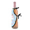 Rainbows and Unicorns Wine Bottle Apron - DETAIL WITH CLIP ON NECK