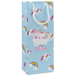 Rainbows and Unicorns Wine Gift Bags - Gloss (Personalized)