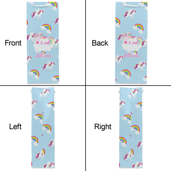 Rainbows and Unicorns Wine Gift Bag - Matte - Approval