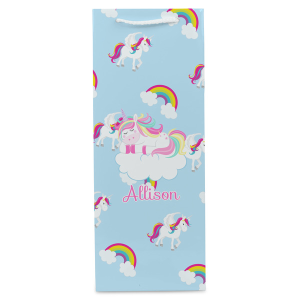 Rainbows and Unicorns Wine Gift Bag - Matte - Front