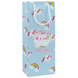 Rainbows and Unicorns Wine Gift Bags - Matte (Personalized)