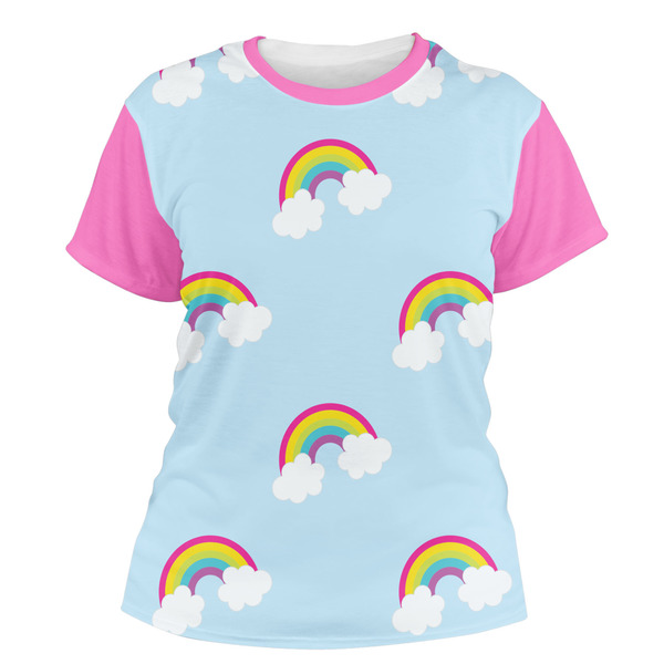Custom Rainbows and Unicorns Women's Crew T-Shirt - 2X Large