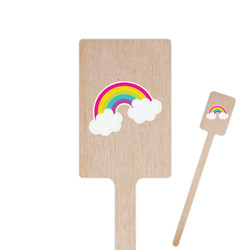 Rainbows and Unicorns 6.25" Rectangle Wooden Stir Sticks - Single Sided