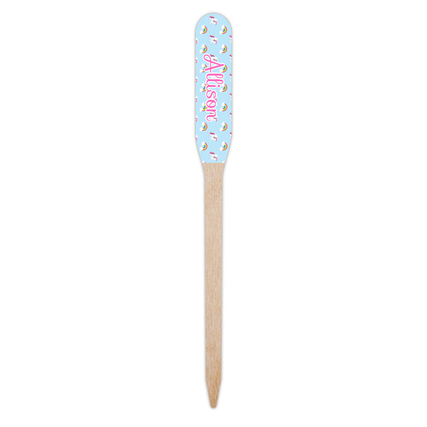 Rainbows and Unicorns Wooden Food Pick - Paddle - Single Pick
