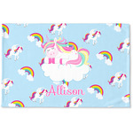 Rainbows and Unicorns Woven Mat w/ Name or Text