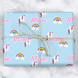Rainbows and Unicorns Wrapping Paper (Personalized)