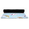Rainbows and Unicorns Yoga Mat Rolled up Black Rubber Backing