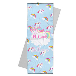 Rainbows and Unicorns Yoga Mat Towel w/ Name or Text