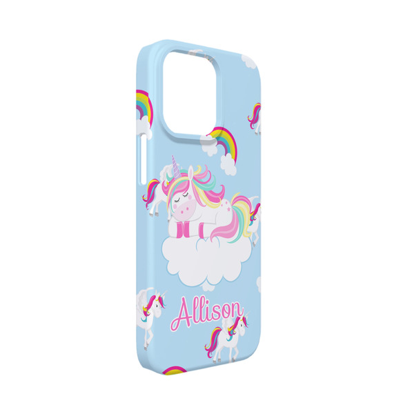 Custom Rainbows and Unicorns iPhone Case - Plastic - iPhone 13 Mini (Personalized)