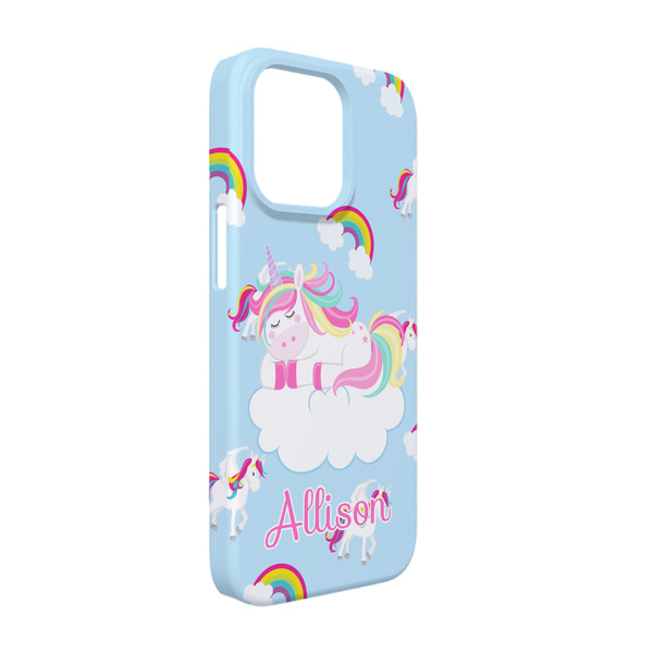 Custom Rainbows and Unicorns iPhone Case - Plastic - iPhone 13 Pro (Personalized)