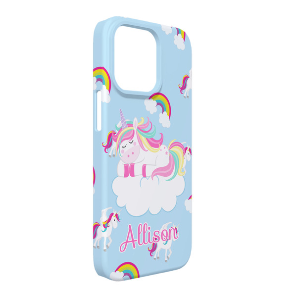 Custom Rainbows and Unicorns iPhone Case - Plastic - iPhone 13 Pro Max (Personalized)