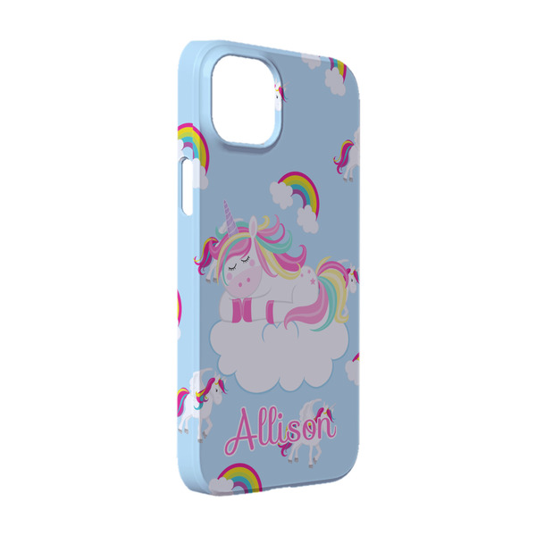 Custom Rainbows and Unicorns iPhone Case - Plastic - iPhone 14 Pro (Personalized)