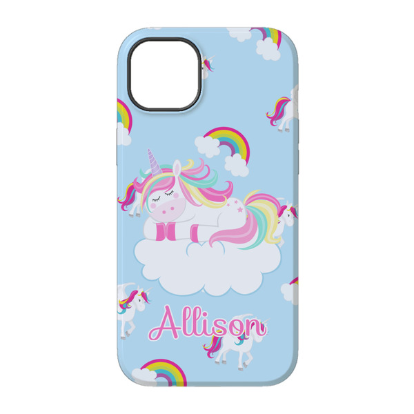 Rainbows and Unicorns iPhone 14 Tough Case - Back