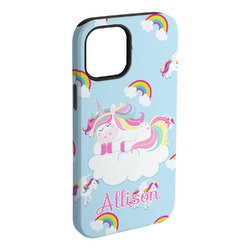 Rainbows and Unicorns iPhone Case - Rubber Lined (Personalized)