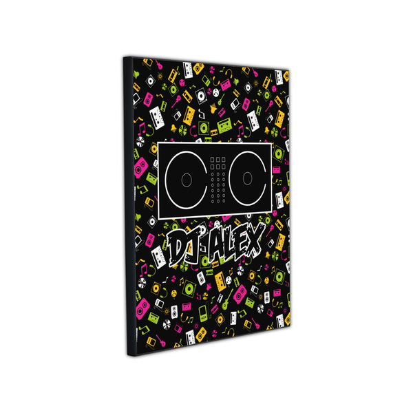 DJ Music Master 11x14 Wood Print - Angle View