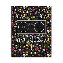 DJ Music Master Wood Print - 11x14 (Personalized)