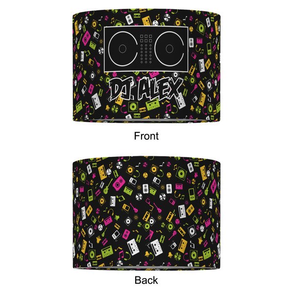 DJ Music Master 12" Drum Lampshade - APPROVAL (Fabric)