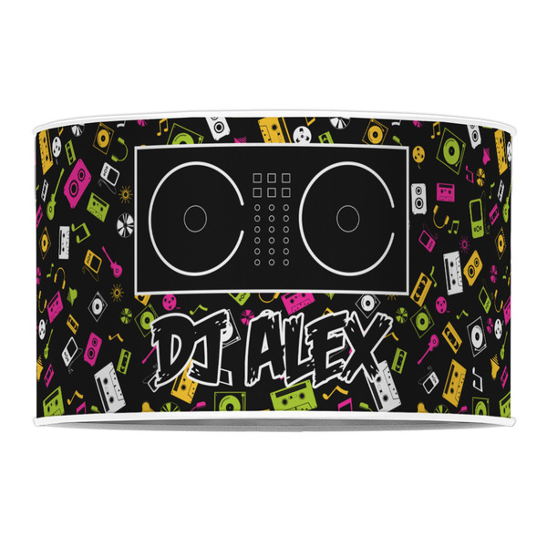 DJ Music Master 12" Drum Lampshade - FRONT (Poly Film)