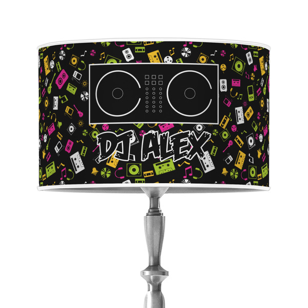 Custom DJ Music Master 12" Drum Lamp Shade - Poly-film (Personalized)