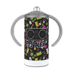 DJ Music Master 12 oz Stainless Steel Sippy Cup (Personalized)