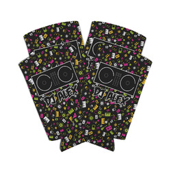 DJ Music Master Can Cooler (tall 12 oz) - Set of 4 (Personalized)