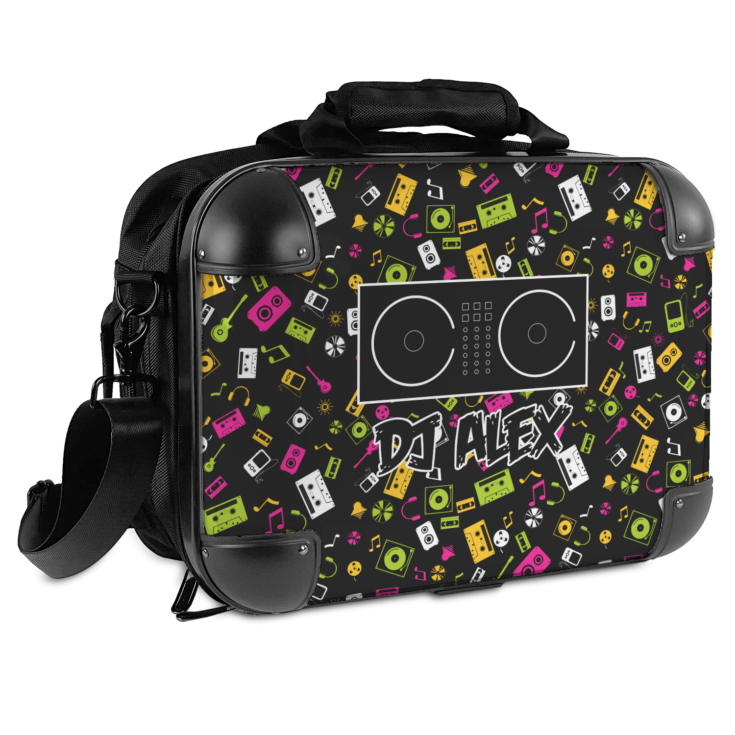 Custom DJ Music Master Hard Shell Briefcase (Personalized