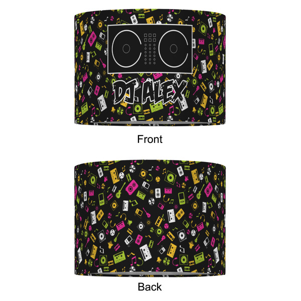 DJ Music Master 16" Drum Lampshade - APPROVAL (Fabric)