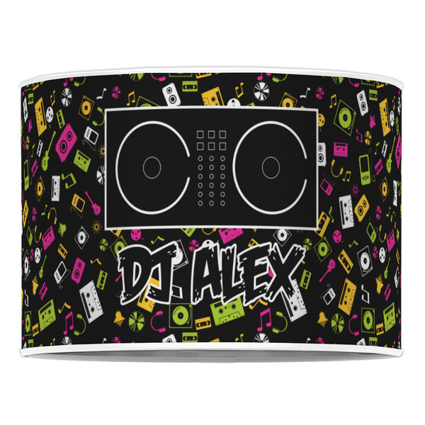 DJ Music Master 16" Drum Lampshade - FRONT (Poly Film)