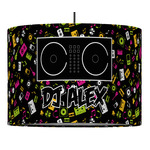 DJ Music Master 16" Drum Pendant Lamp - Fabric (Personalized)