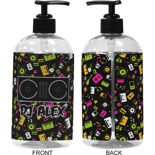 Music DJ Master 16 oz Plastic Liquid Dispenser (Approval) - Black