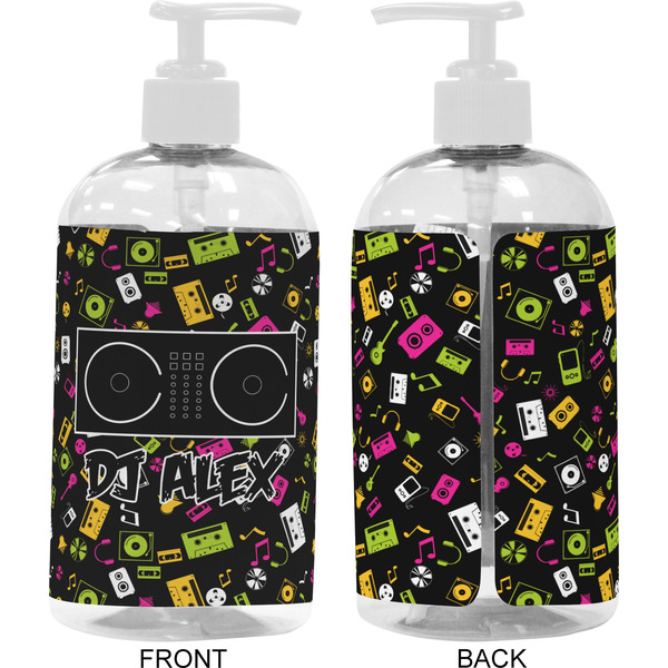 Music DJ Master 16 oz Plastic Liquid Dispenser- Approval- White