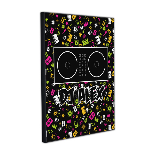DJ Music Master 16x20 Wood Print - Angle View