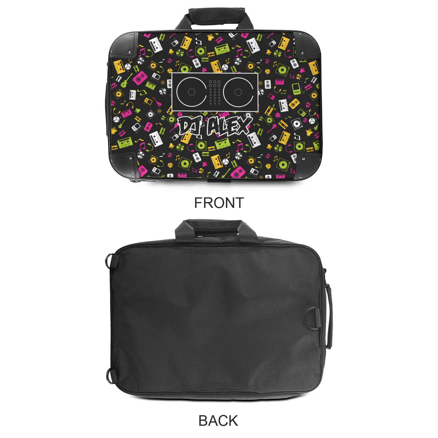 Custom DJ Music Master Hard Shell Briefcase (Personalized