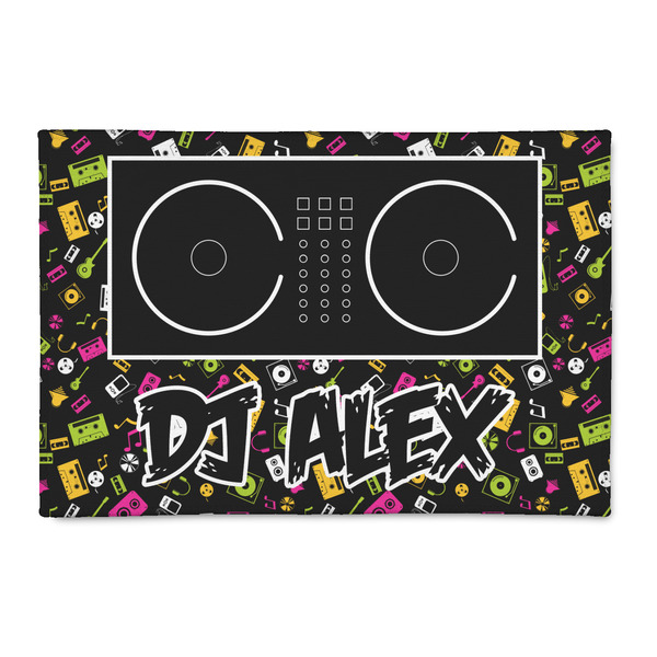 Custom DJ Music Master 2' x 3' Indoor Area Rug (Personalized)