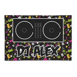 DJ Music Master 2' x 3' Patio Rug (Personalized)