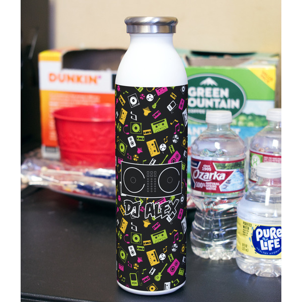 DJ Music Master 20oz Water Bottles - Full Print - In Context