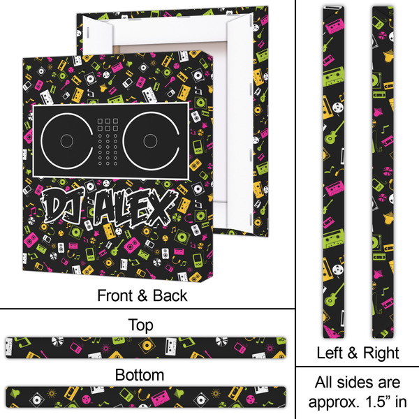 DJ Music Master 20x24 - Canvas Print - Approval