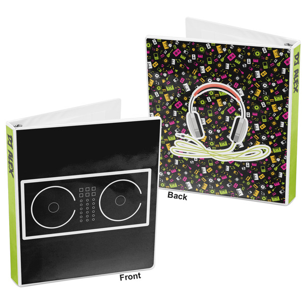 Music DJ Master 3-Ring Binder Front and Back