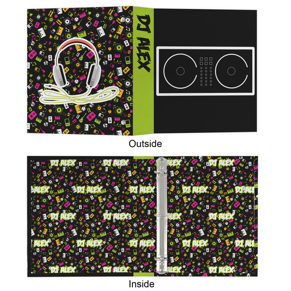 DJ Music Master 3 Ring Binders - Full Wrap - 1" - APPROVAL
