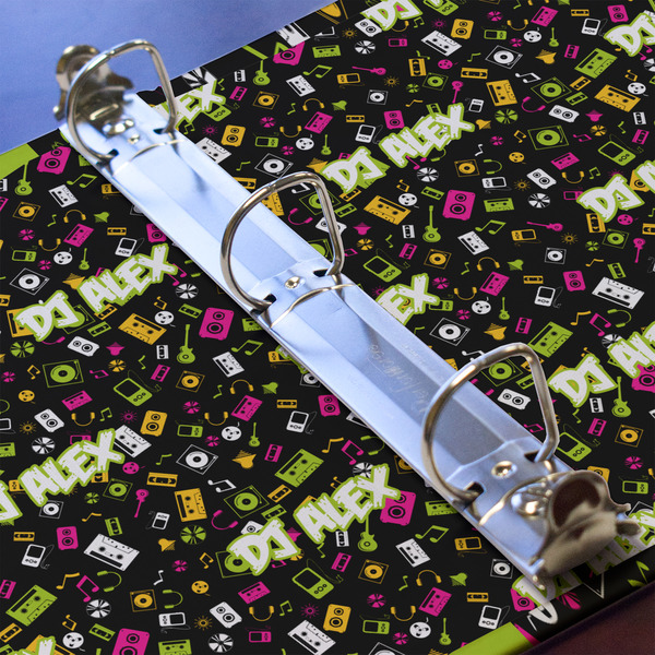 DJ Music Master 3 Ring Binders - Full Wrap - 1" - DETAIL