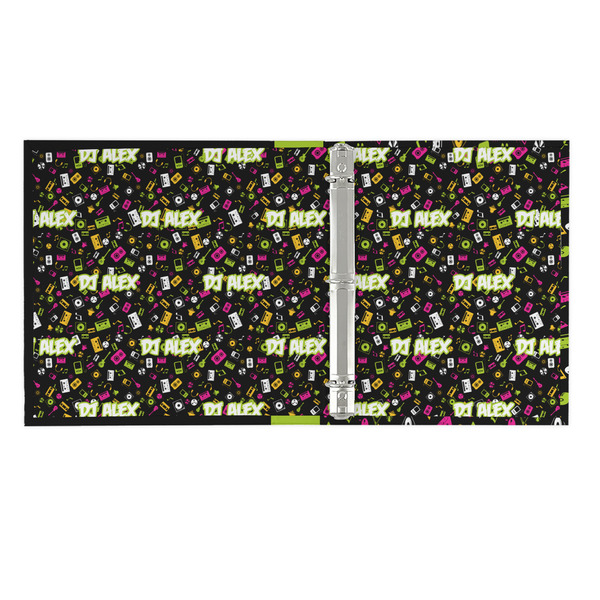 DJ Music Master 3 Ring Binders - Full Wrap - 1" - OPEN INSIDE