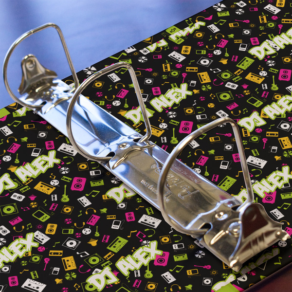 DJ Music Master 3 Ring Binders - Full Wrap - 2" - DETAIL