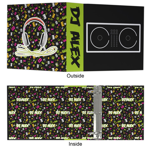 DJ Music Master 3 Ring Binders - Full Wrap - 3" - APPROVAL