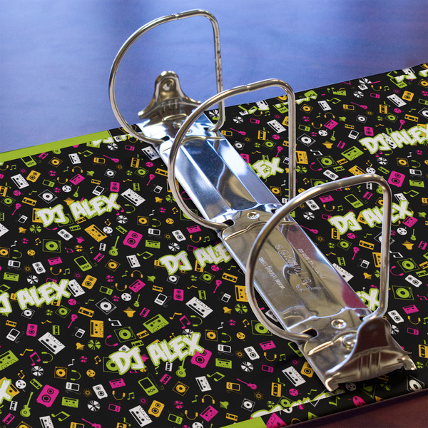 DJ Music Master 3 Ring Binders - Full Wrap - 3" - DETAIL