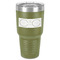 DJ Music Master 30 oz Stainless Steel Tumbler - Olive - Single-Sided